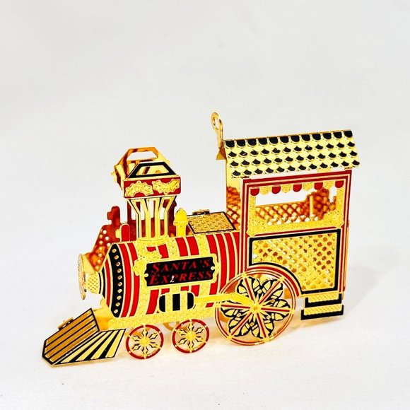 Baldwin 24kt Plated Vtg. Train Ornament (1998) - Picture 4 of 9